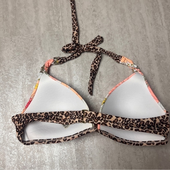 Victoria's Secret Forever Sexy bikini floral leopard animal print large - Picture 10 of 16